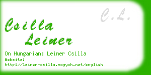 csilla leiner business card